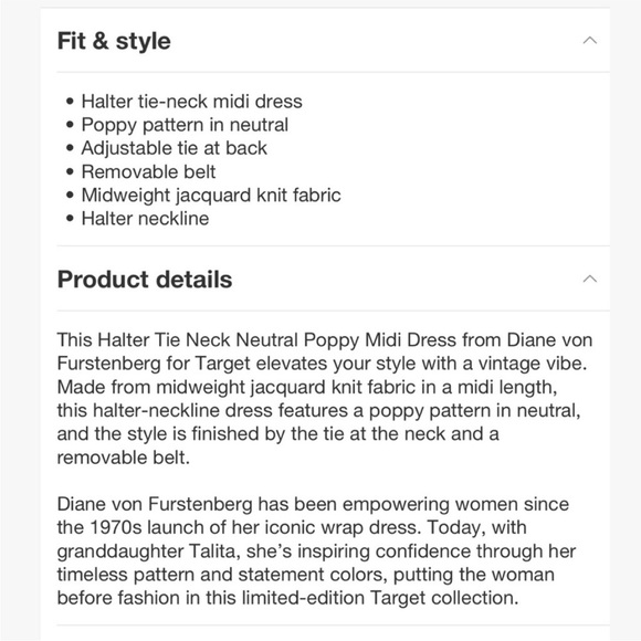 DVF x Target halter sweater dress - Picture 7 of 7